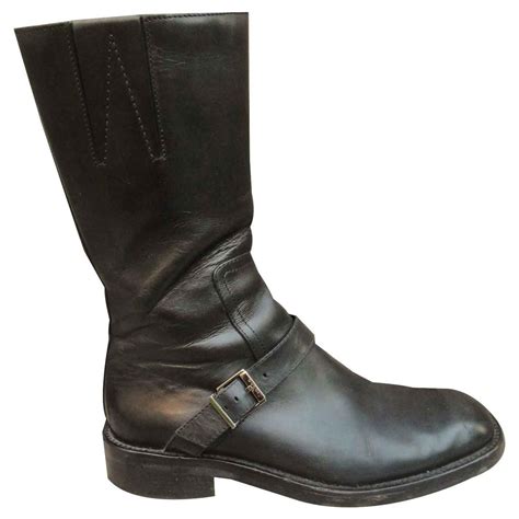 gucci flat mens boots|gucci men's motorcycle boots.